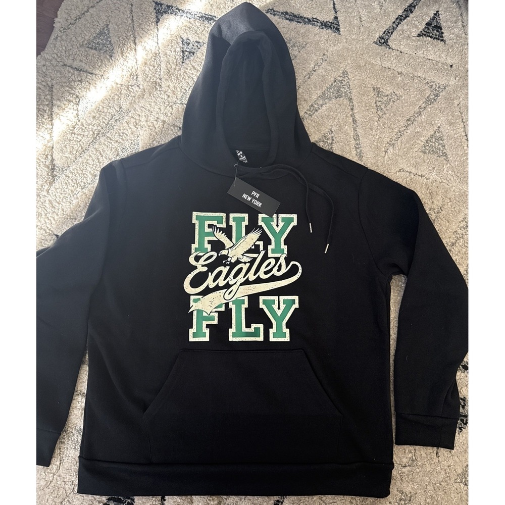 Philadelphia Eagles Hoodie Fly Eagles Fly Fleece Sweatshirt Mens‎ XL